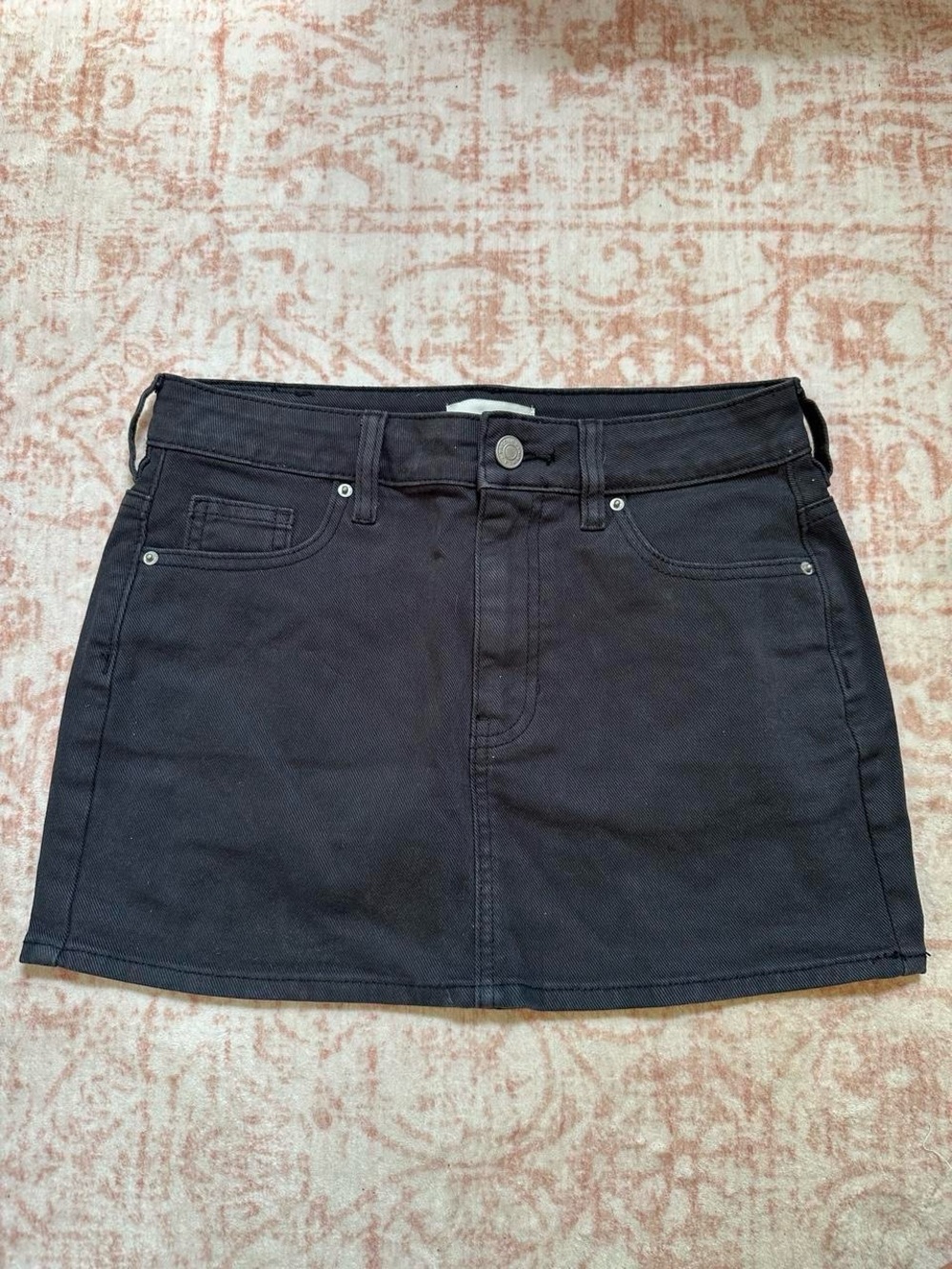 PacSun Black Denim Mini Skirt